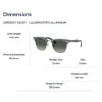 Ray-Ban Clubmaster Aluminum 0RB3507 Kính Mát - Tem Chính Hãng Luxottica