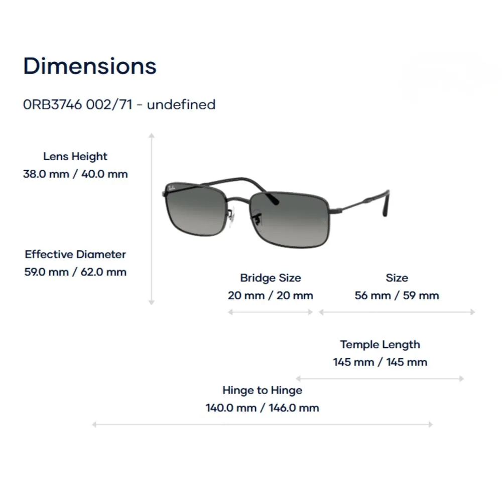 Ray-Ban 0RB3746 Kính Mát - Tem Chính Hãng Luxottica