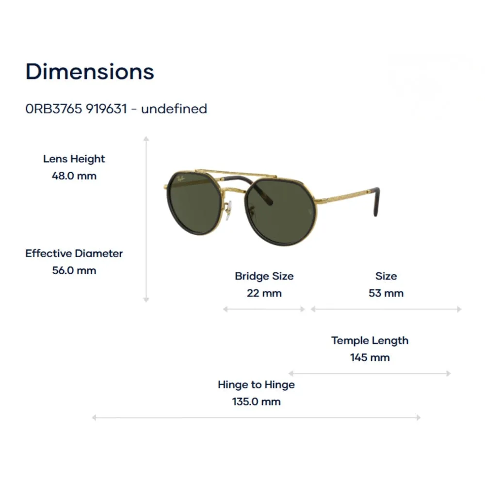 Ray-Ban 0RB3765 Kính Mát – Tem Chính Hãng Luxottica