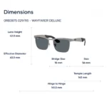 Ray-Ban Wayfarer Deluxe 0RB3875 Kính Mát – Tem Chính Hãng Luxottica Tiêu đề SEO