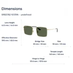Ray-Ban 0RB3782 Kính Mát – Tem Chính Hãng Luxottica