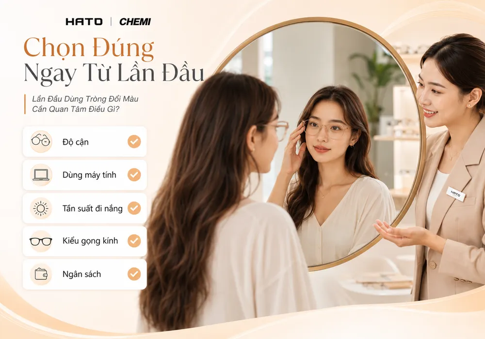 Lần Đầu Dùng Tròng Đổi Màu Nên Chọn Chemi Dòng Nào?