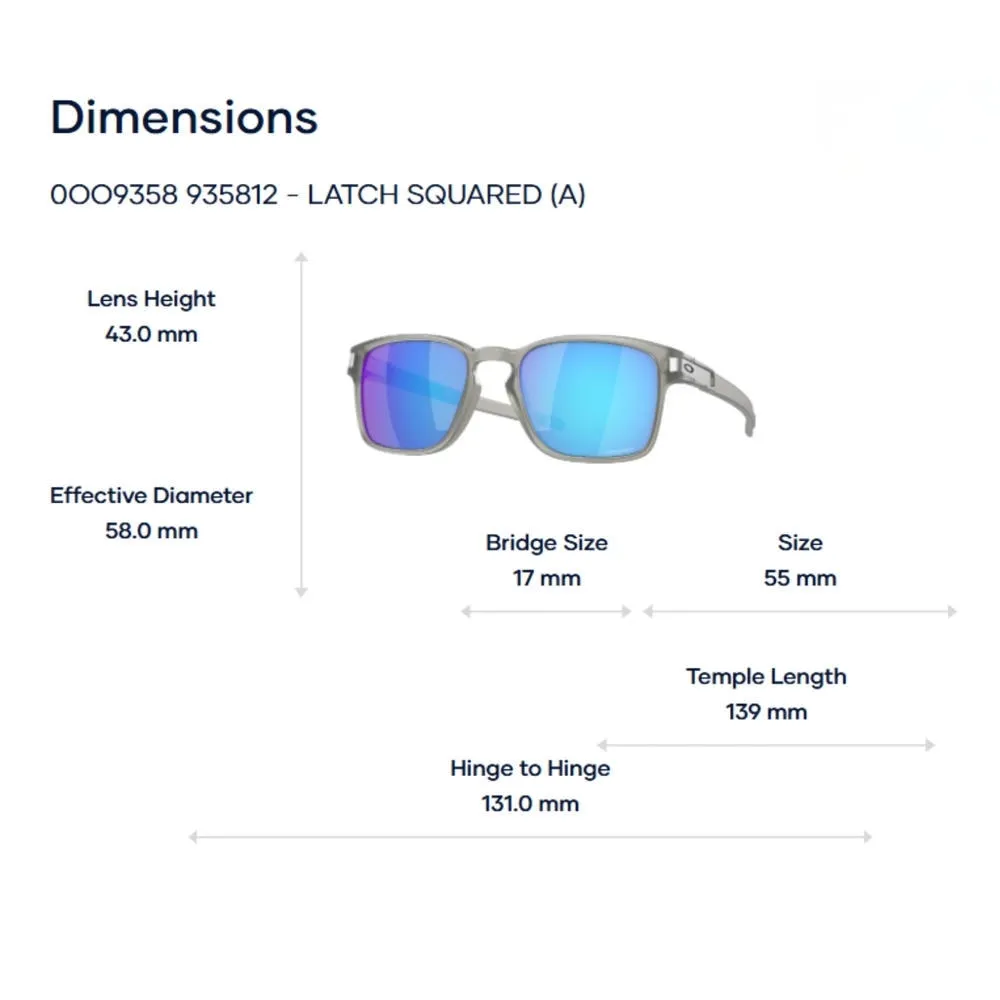 Oakely Latch Squared A 0OO9358 Kính Mát - Tem Chính Hãng Luxottica