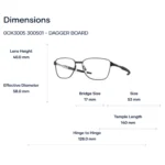 Oakley Dagger Board 0OX3005 Gọng Kính – Tem Chính Hãng Luxottica