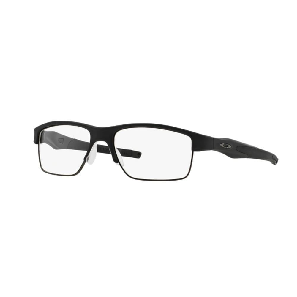 Hình ảnh gọng kính Oakley Crosslink Switch OX3128 màu đen, thiết kế thể thao hiện đại, phù hợp lắp tròng cận, loạn hoặc tròng chống chói để sử dụng hằng ngày.