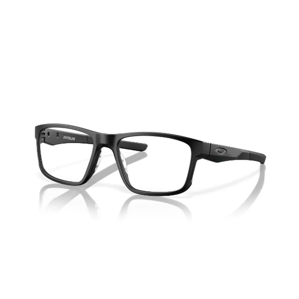 Gọng kính Oakley Tincup OX3184 màu đen, thiết kế chữ nhật thể thao, phù hợp lắp tròng cận hoặc loạn để sử dụng hằng ngày.