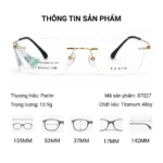 Parim 87027 Kính Không Gọng Titanium Alloy - Tem Chính Hãng 101