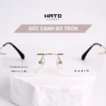 Parim 87027 Kính Không Gọng Titanium Alloy - Tem Chính Hãng 101