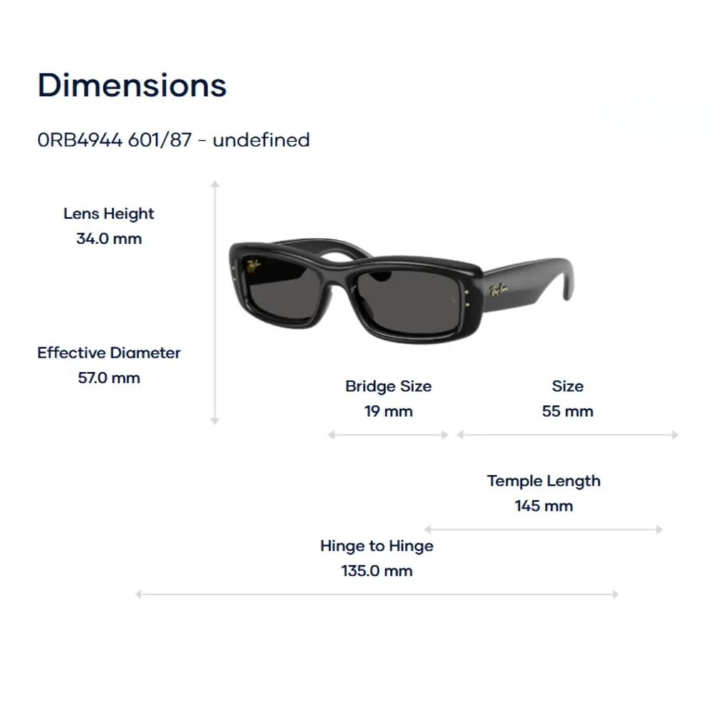 Ray-Ban Kiliane Puffer 0RB4944 By A$ap Rocky Kính Mát - Tem Chính Hãng Luxottica