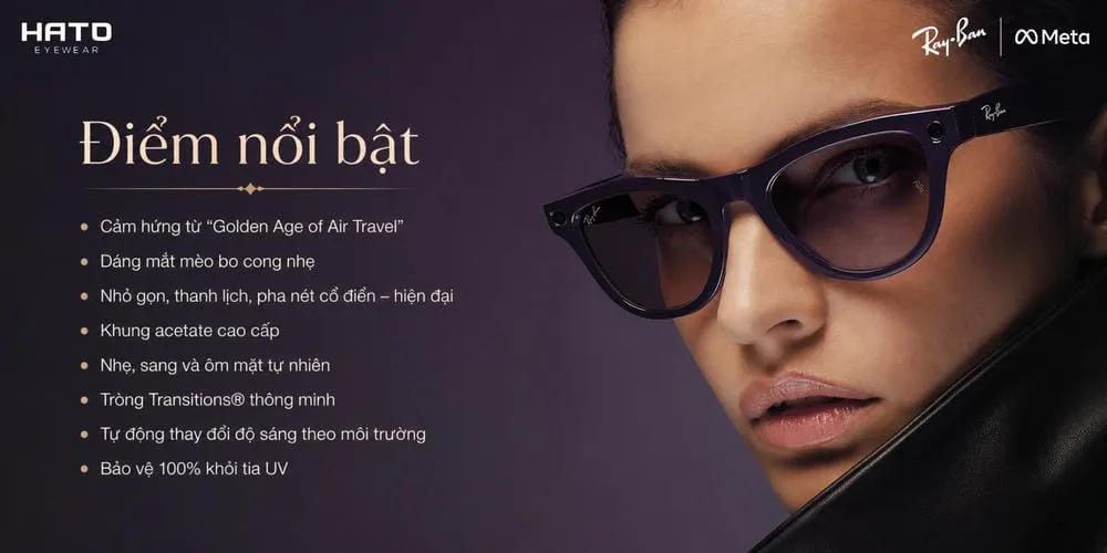 Ray-Ban Meta Skyler Gen 2: Kính Thông Minh Vintage Đầy Công Nghệ