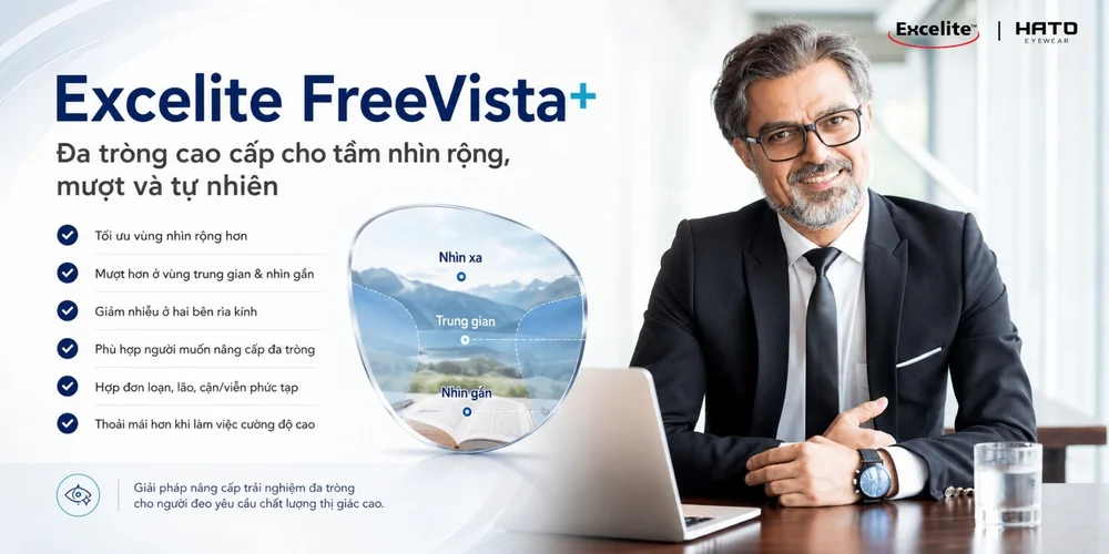 So Sánh Các Dòng Đa Tròng Kỹ Thuật Số Excelite: Nên Chọn Maxima II, Vario Hay FreeVista+?
