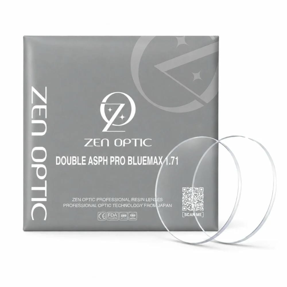 Tròng Kính Chống Ánh Sáng Xanh Zen Optic Double ASPH Pro BlueMax 1.71 - Chính Hãng