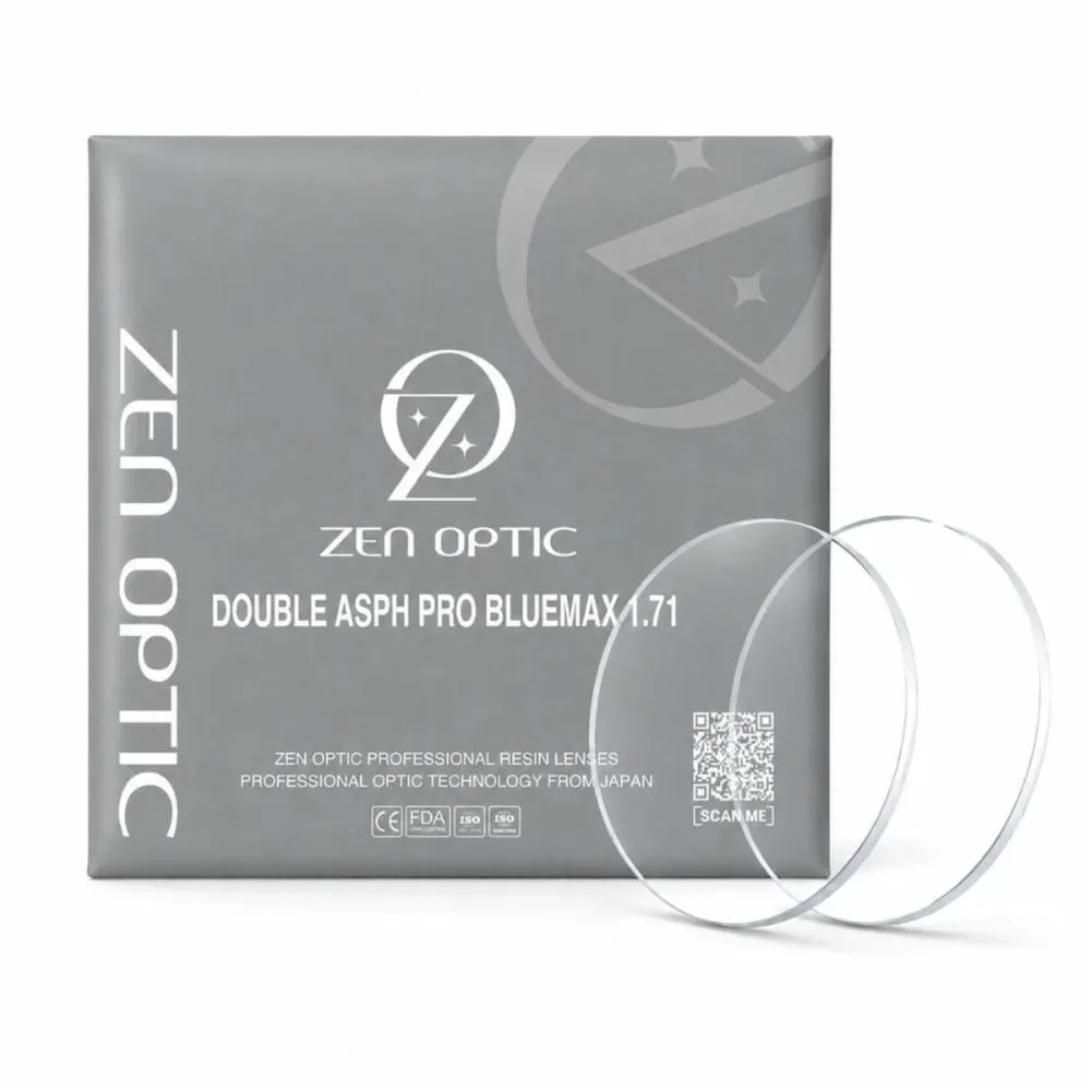 Tròng Kính Chống Ánh Sáng Xanh Zen Optic Double ASPH Pro BlueMax 1.71 - Chính Hãng