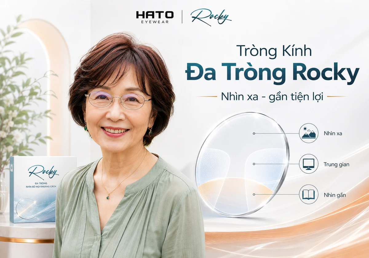 Người mẫu trung niên đeo tròng kính đa tròng Rocky minh họa bài viết tròng kính đa tròng Rocky là gì có tốt không