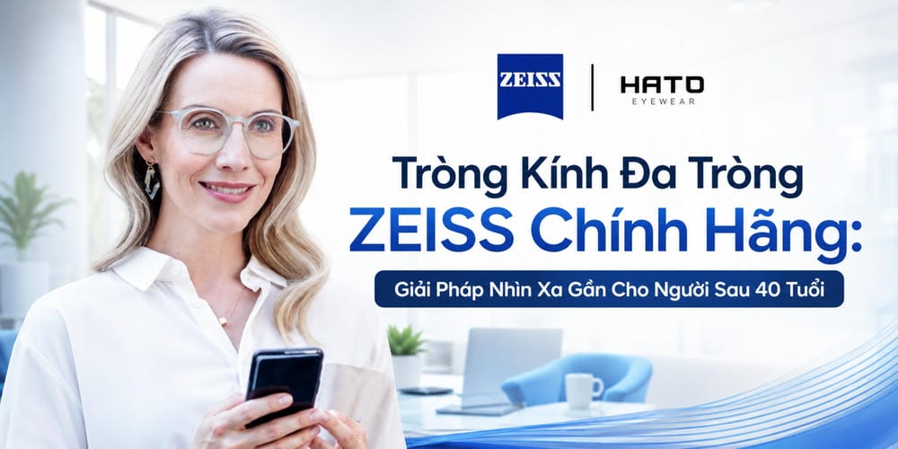 Tròng Kính Đa Tròng ZEISS Chính Hãng: Giải Pháp Nhìn Xa Gần Cho Người Sau 40 Tuổi