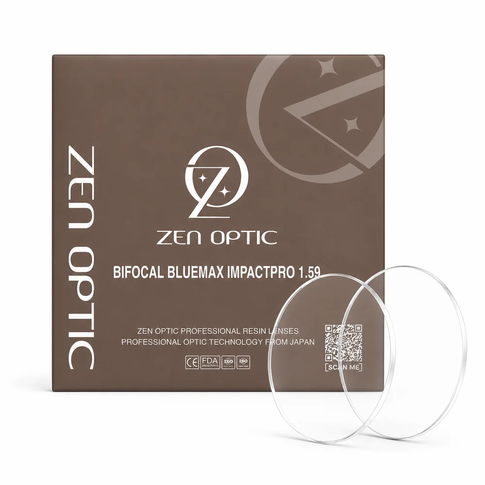 Tròng Kính Hai Tròng Zen Optic Bifocal BlueMax ImpactPro 1.59 - Chính Hãng