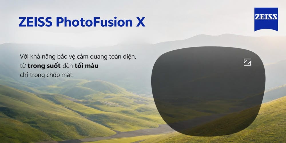 Tròng Kính ZEISS PhotoFusion X: Đỉnh Cao Tròng Kính Đổi Màu Trong Tích Tắc