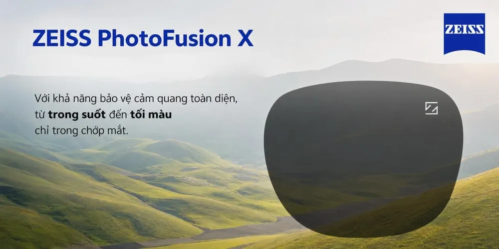 Tròng Kính ZEISS PhotoFusion X: Đỉnh Cao Tròng Kính Đổi Màu Trong Tích Tắc