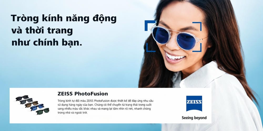 Tròng Kính ZEISS PhotoFusion X: Đỉnh Cao Tròng Kính Đổi Màu Trong Tích Tắc