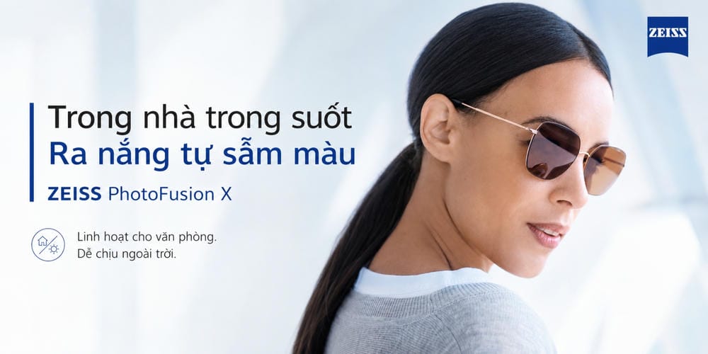 Tròng Kính ZEISS PhotoFusion X: Đỉnh Cao Tròng Kính Đổi Màu Trong Tích Tắc