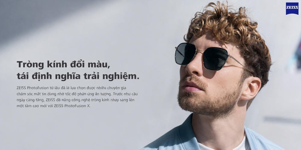 Tròng Kính ZEISS PhotoFusion X: Đỉnh Cao Tròng Kính Đổi Màu Trong Tích Tắc