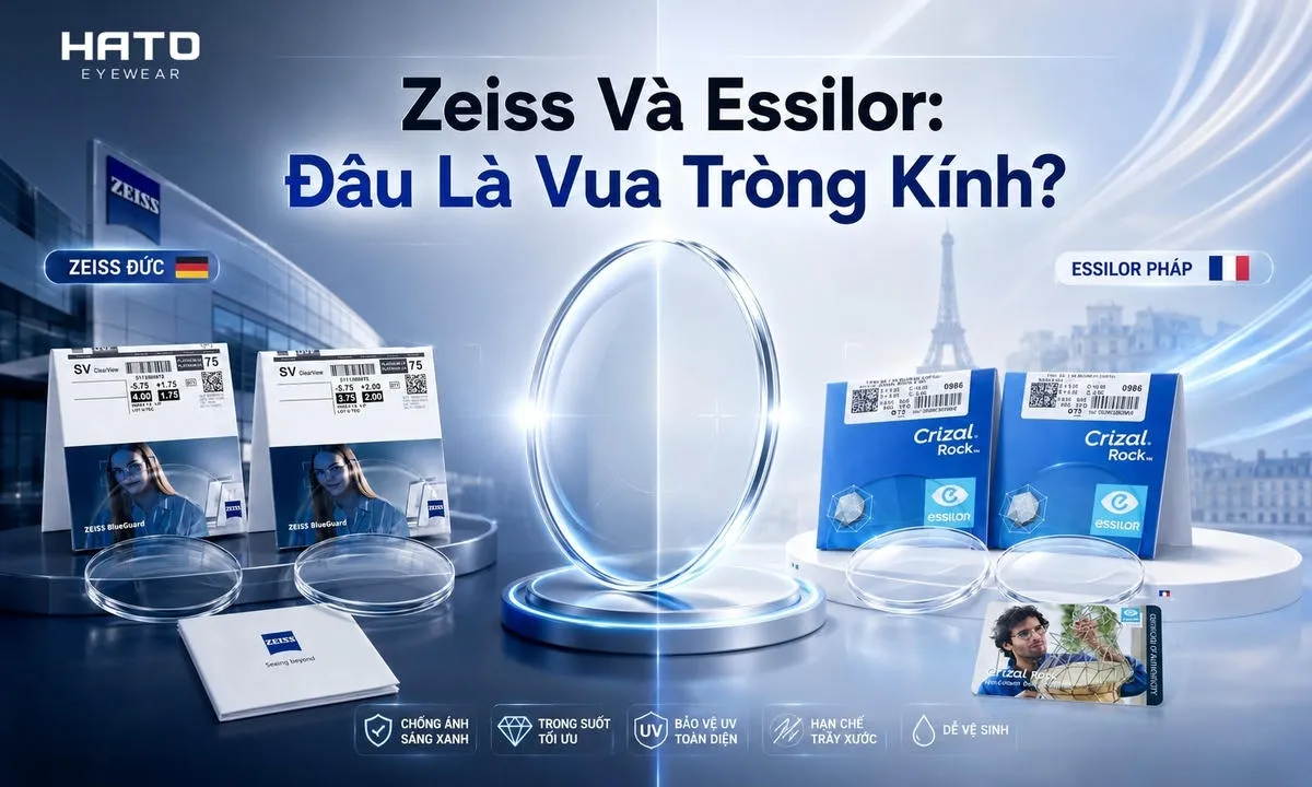So Sánh Tròng Kính Zeiss Và Essilor: Đâu Là “Vua” Tròng Kính?