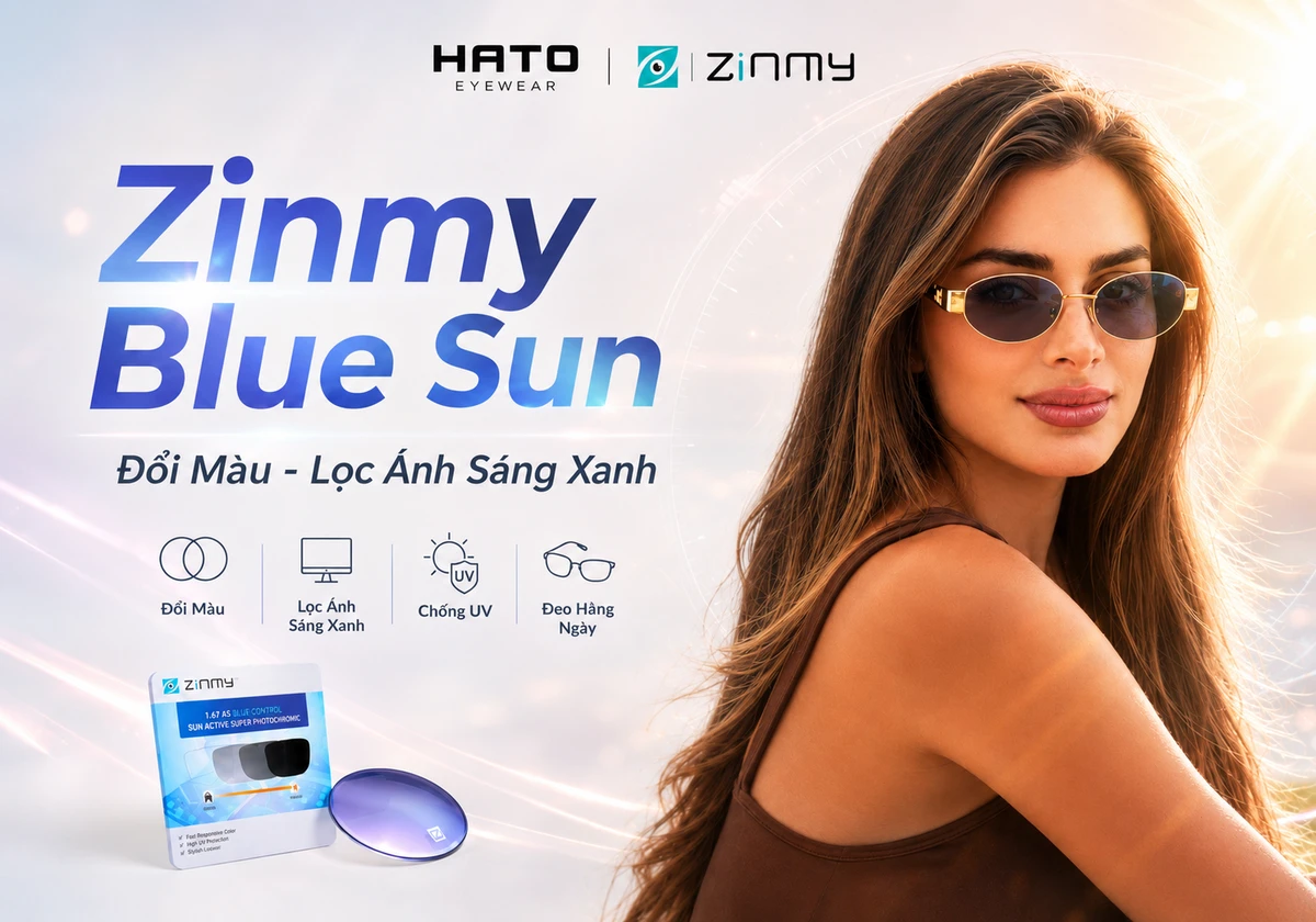 Zinmy Blue Sun là tròng đổi màu kết hợp lọc ánh sáng xanh, chống UV và phù hợp đeo hằng ngày. Tìm hiểu ưu điểm và có nên chọn không.Zinmy Blue Sun là tròng đổi màu kết hợp lọc ánh sáng xanh, chống UV và phù hợp đeo hằng ngày. Tìm hiểu ưu điểm và có nên chọn không.