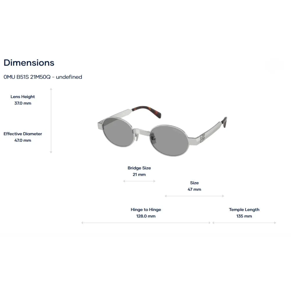 Kính Mát Miu Miu 0MU B51S – Tem Chính Hãng Luxottica