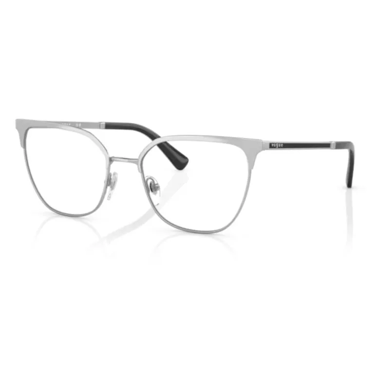 Gọng kính nửa gọng Vogue 0VO4249 màu black silver chính hãng, thiết kế thanh lịch phù hợp đi học, đi làm và dùng hằng ngày.