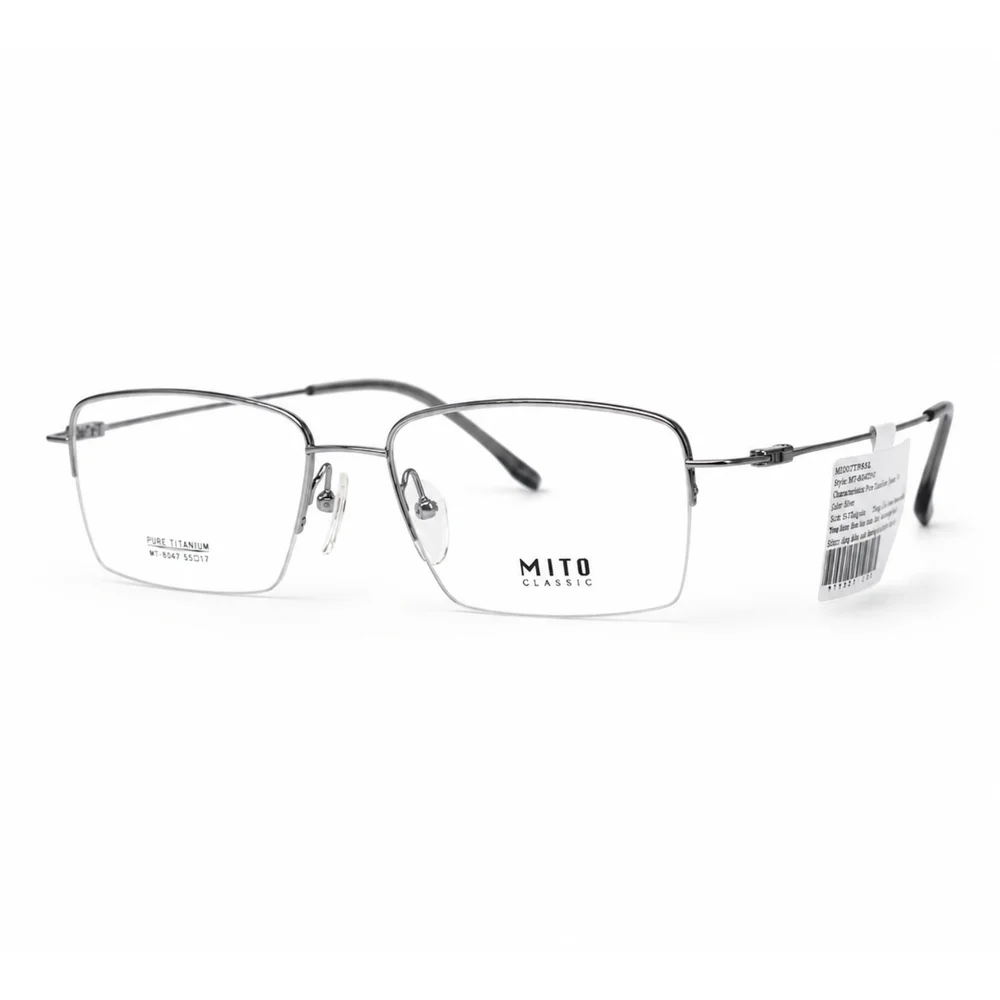 Mito MT8047 Gọng Kính Tiatnium Nửa Khung