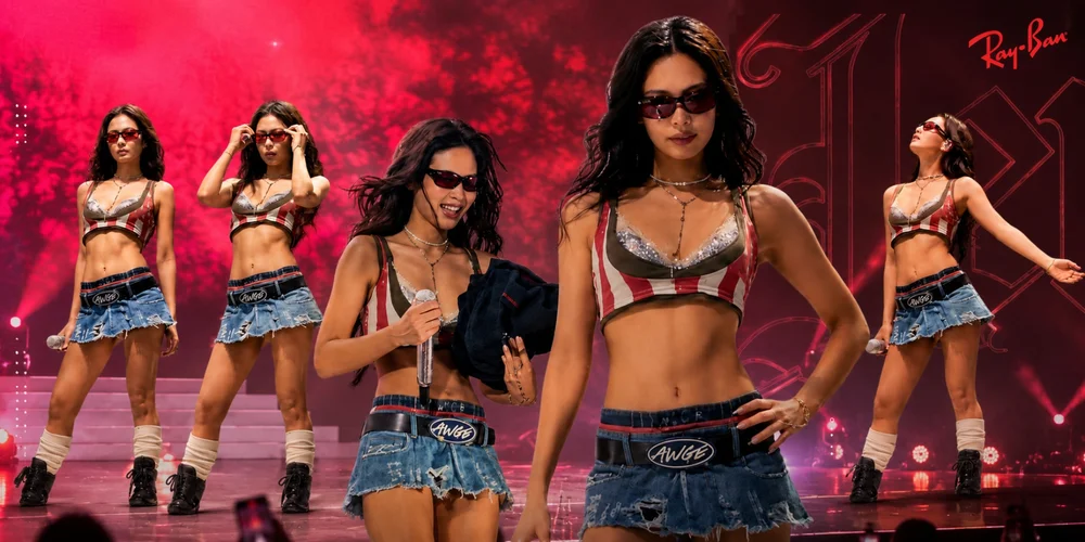 Summer Festival Tour 2026: Biến Hóa Phong Cách Với Kính Ray-Ban Cùng Jennie