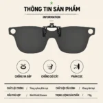 Kẹp Kính Râm Rokid Rv101 Phân Cực Polarized, Chống Tia UV - Phụ Kiện Rokid