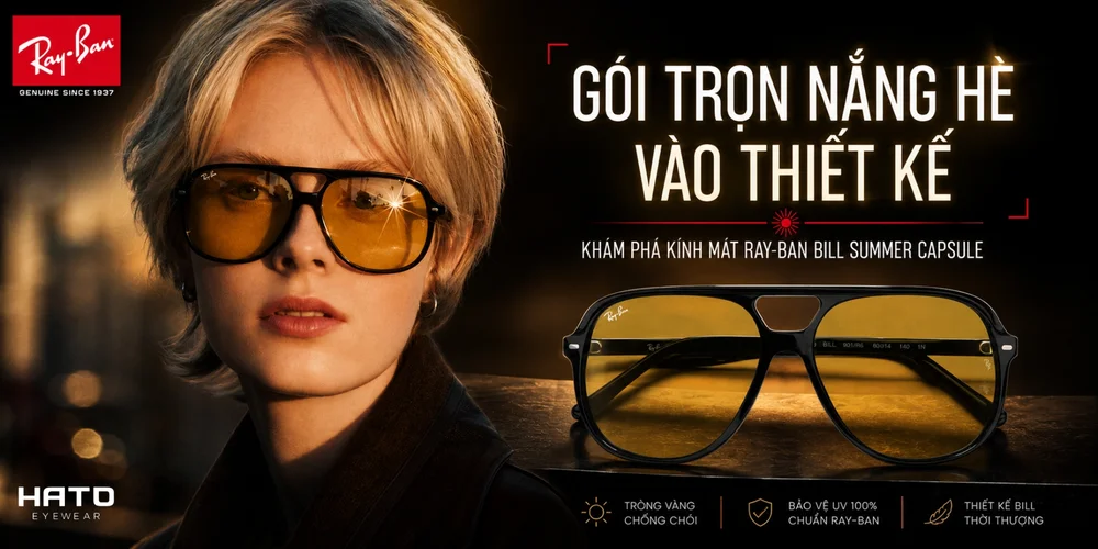 Gói Trọn Nắng Hè Vào Thiết Kế: Khám Phá Kính Mát Ray-Ban Bill Summer Capsule