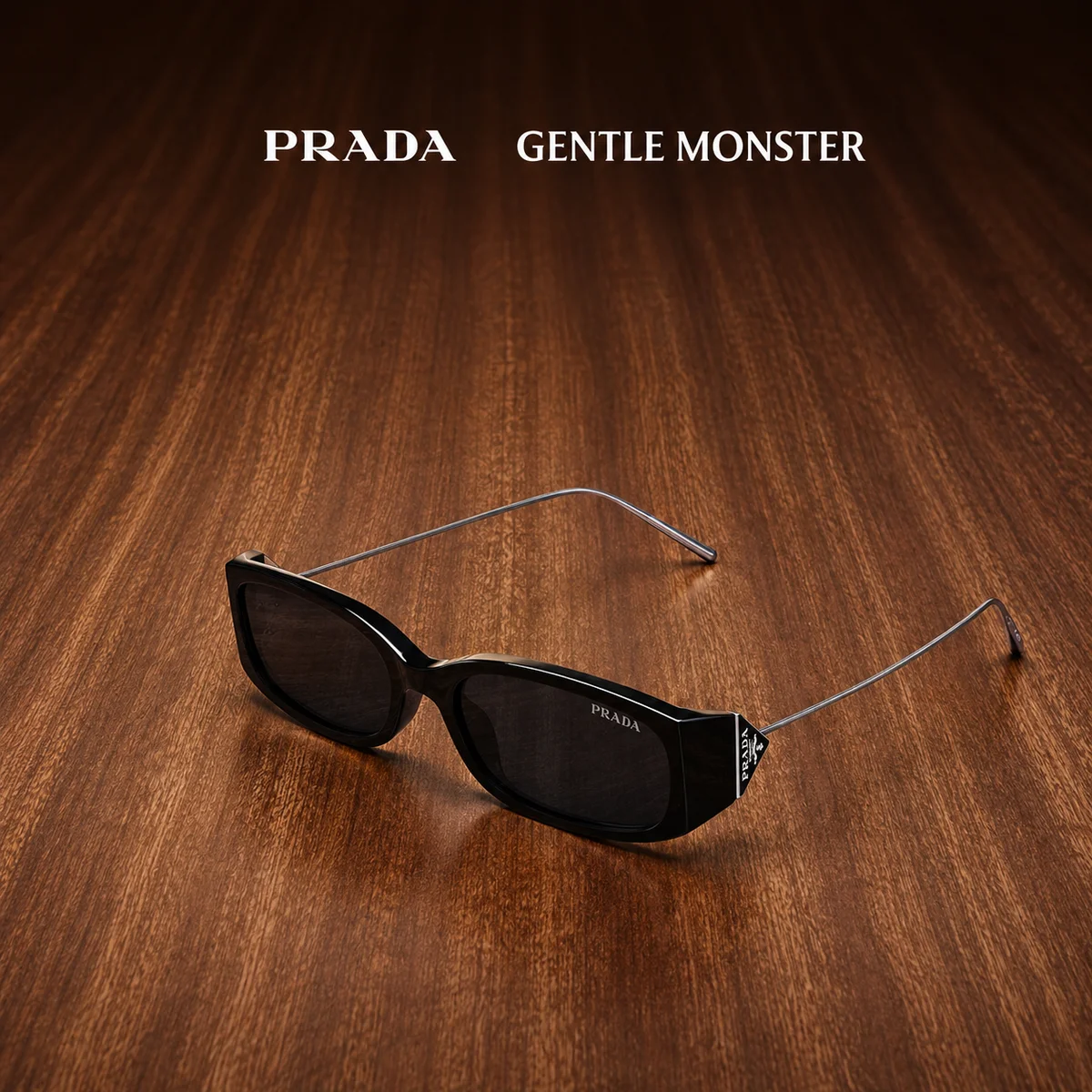Kính Mát Prada x Gentle Monster Gọng Đen Giới Hạn