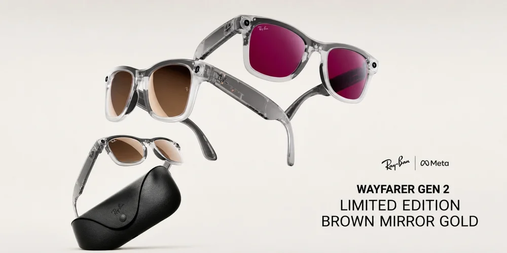 Kính Thông Minh Ray-Ban Meta Wayfarer Gen 2: Phiên Bản Limited Edition Brown Mirror Gold Có Gì Đặc Biệt?