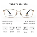Lavein 2016 Gọng Kính Tiatnium IP - Chính Hãng