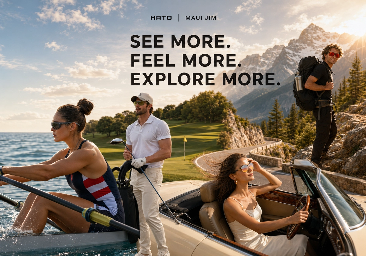 Kính Maui Jim đồng hành trong các hoạt động chèo thuyền, chơi golf, lái xe và trekking ngoài trời