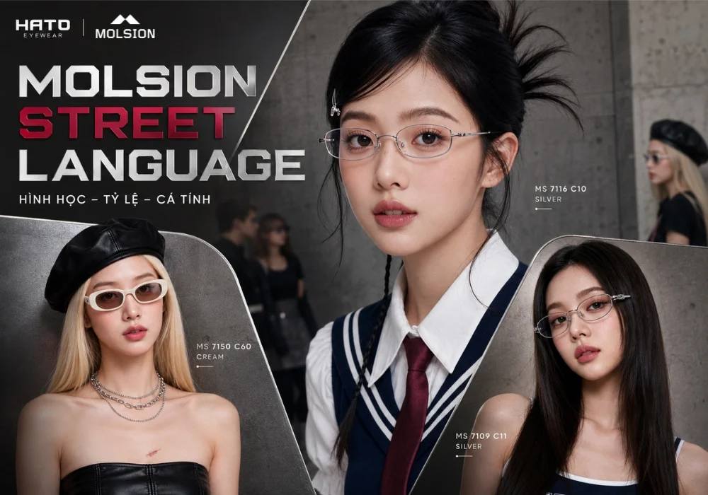 kính mắt Molsion Street Language – Hình Học, Tỷ Lệ Và Cá Tính