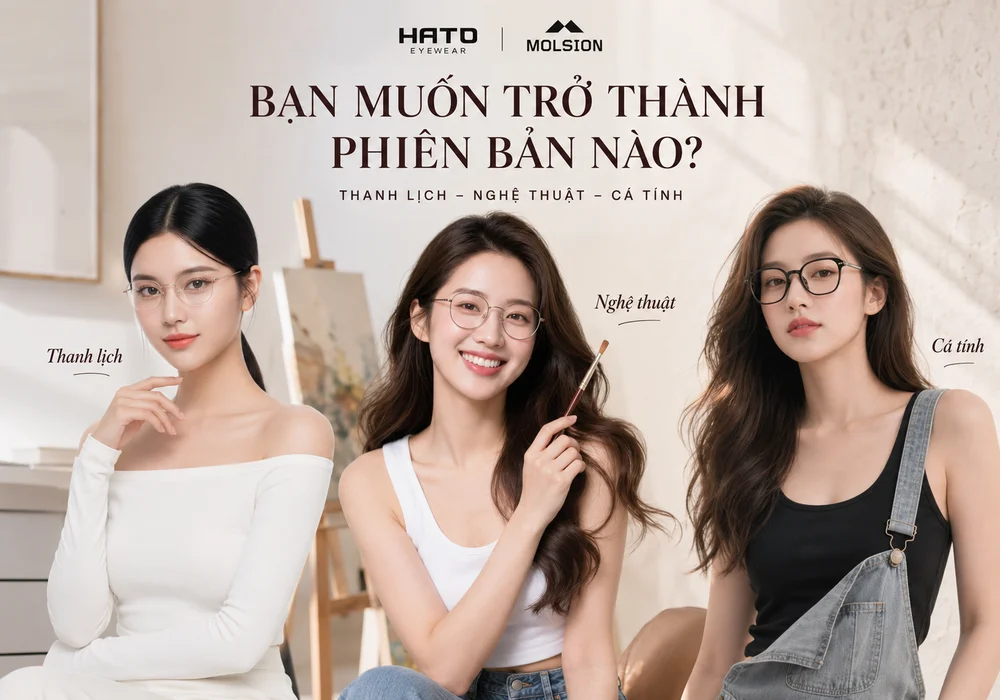 Ba phong cách phối kính Molsion thanh lịch, nghệ thuật và cá tính với các mẫu MA7003, MS7161 và MA6029