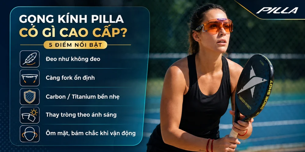 Đánh Giá Chi Tiết Kính Pilla Pickleball: Món Phụ Kiện Đắt Đỏ Này Có Thực Sự Đáng Tiền?