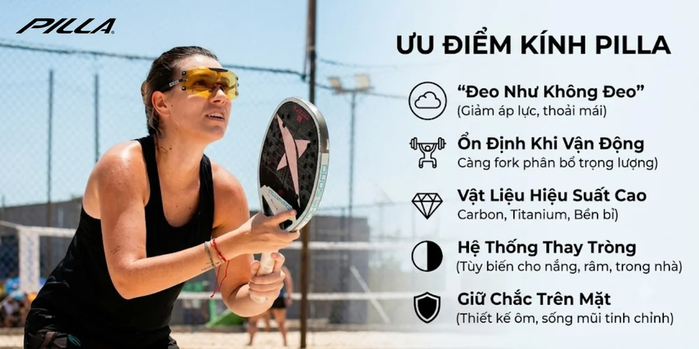 Đánh Giá Chi Tiết Kính Pilla Pickleball: Món Phụ Kiện Đắt Đỏ Này Có Thực Sự Đáng Tiền?