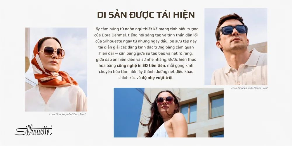 Silhouette Eyewear Iconic Shades: Tuyệt Chiêu Lọc Ánh Sáng, Giảm Chói Không Làm Tối Cảnh Vật.