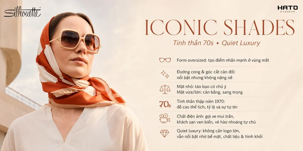 Silhouette Eyewear Iconic Shades: Tuyệt Chiêu Lọc Ánh Sáng, Giảm Chói Không Làm Tối Cảnh Vật.