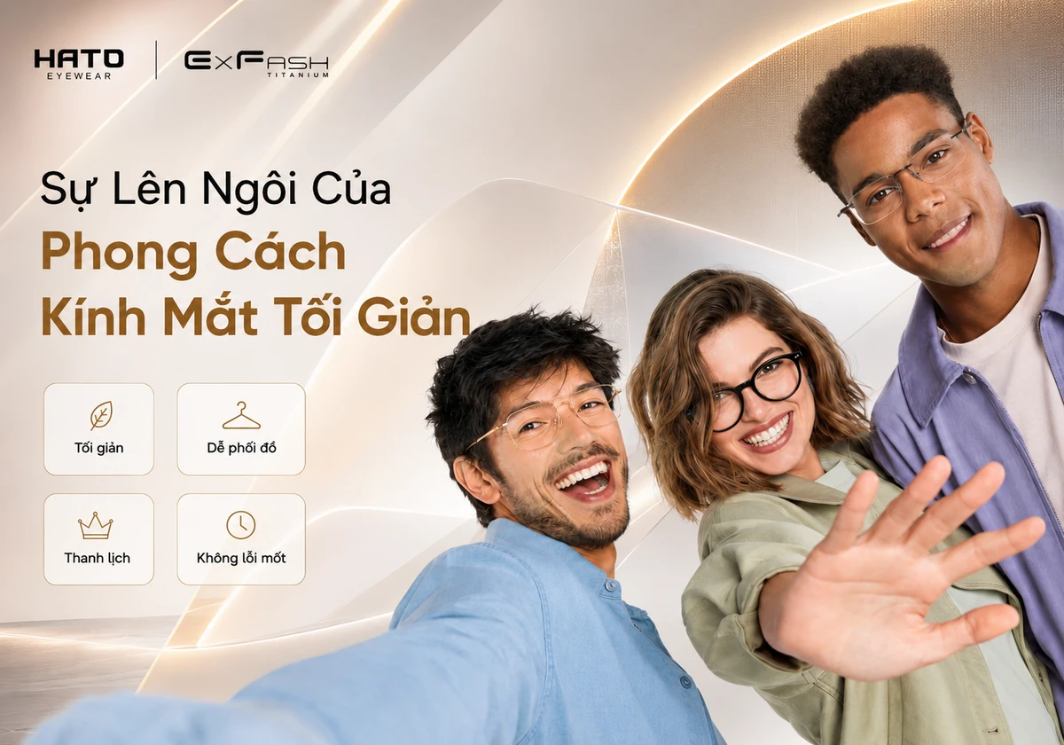 Khám phá xu hướng kính mắt tối giản ExFash tại Hato Eyewear với thiết kế thanh lịch, dễ phối đồ, hiện đại và phù hợp nhiều phong cách hằng ngày.