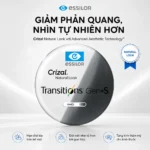 Tròng Kính Đổi Màu Khói Essilor Transitions Gen S Crizal Natural Look Chính Hãng