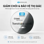 Tròng Kính Đổi Màu Khói Essilor Transitions Gen S Crizal Natural Look Chính Hãng