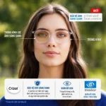 Tròng Kính Essilor Crizal Natural Look BlueUV Capture Chống Ánh Sáng Xanh Chính Hãng