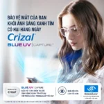 Tròng Kính Essilor Crizal Natural Look BlueUV Capture Chống Ánh Sáng Xanh Chính Hãng