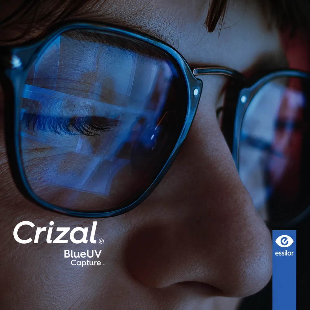 Tròng Kính Essilor Crizal Natural Look BlueUV Capture Chống Ánh Sáng Xanh Chính Hãng