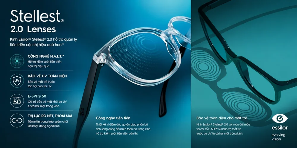 Tròng kính Essilor Stellest 2.0: Rõ nét, dễ đeo và phù hợp với trẻ em